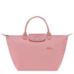 Le Pliage Green M Handbag , Petal Pink - Recycled canvas