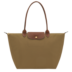 Le Pliage Original L Tote bag , Olive - Recycled canvas