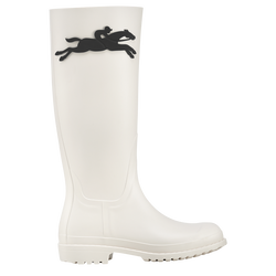 Cheval Longchamp Flat boots , Ivory - PVC