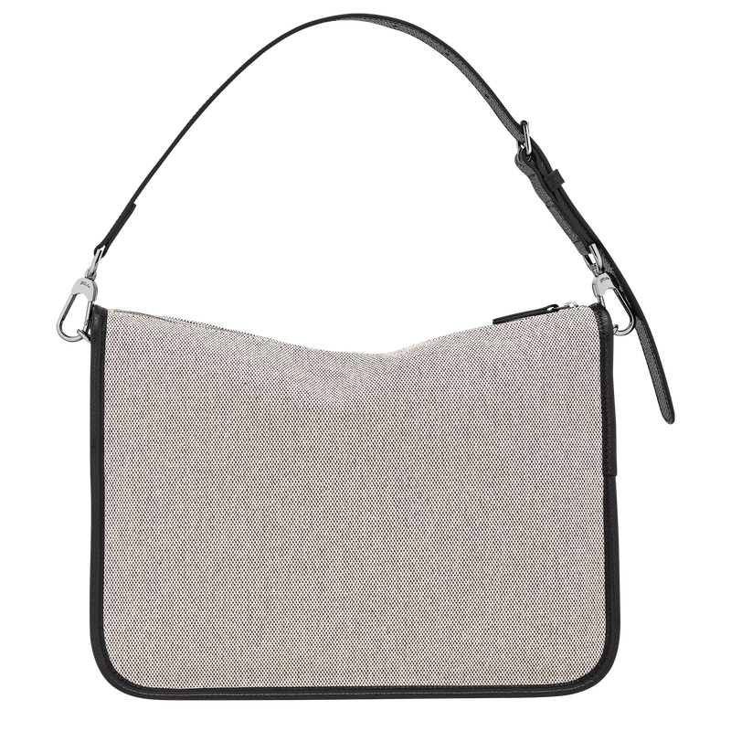 Essential L Hobo bag , Ecru - Canvas  - View 4 of 4