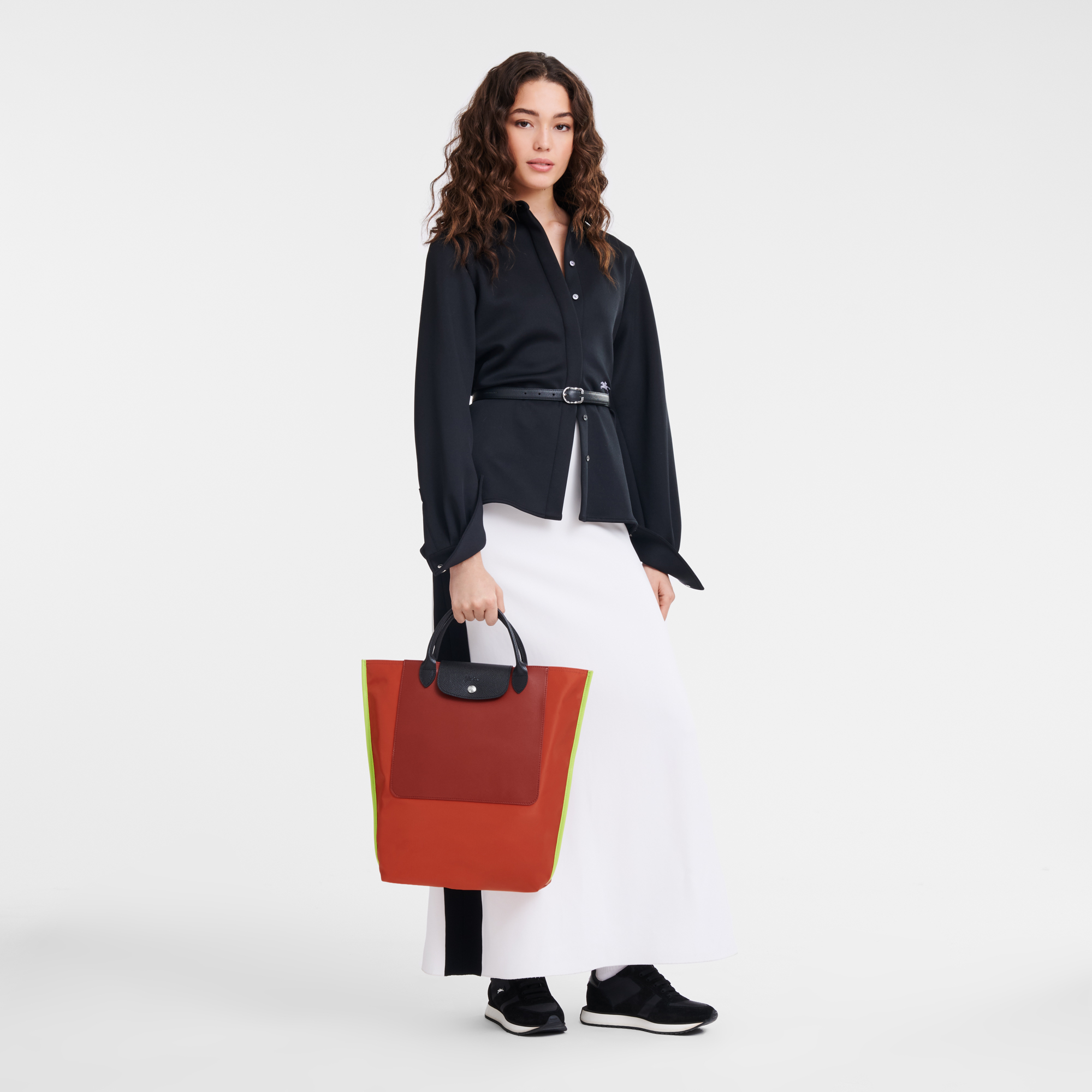Cabas Longchamp Tote bag M, Paprika