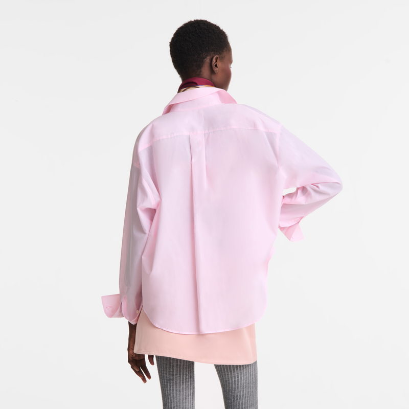 Camisa , Chambray - Rosa  - Vista 3 de  4