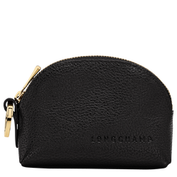Le Foulonn&eacute; Coin purse , Black - Leather