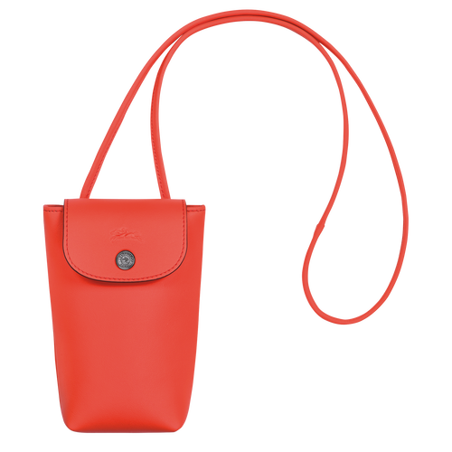 Le Pliage Xtra 裝飾皮革滾邊的手機殼 , 橙色 - 皮革 - 查看 1 4