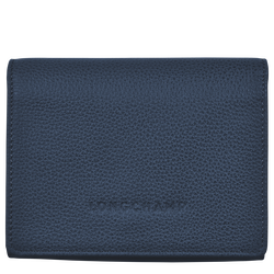 Le Foulonné Wallet , Navy - Leather