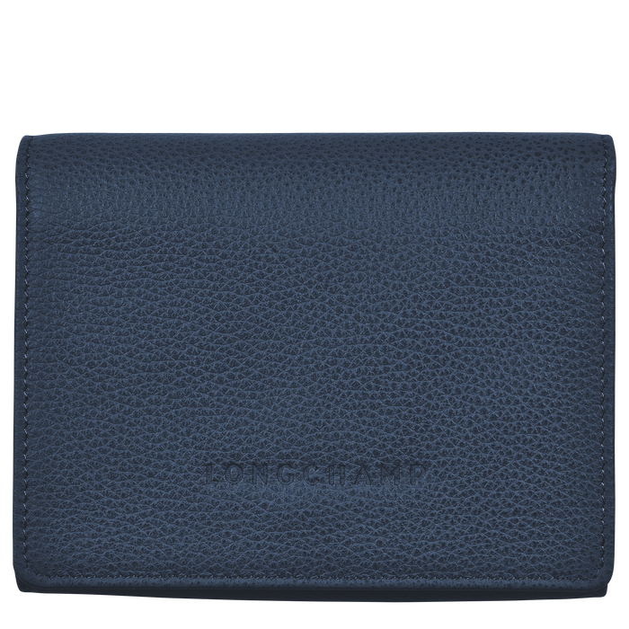 Le Foulonné Compact wallet, Navy