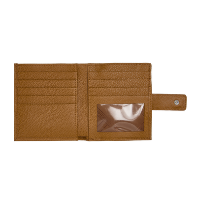 Le Foulonné Compact wallet, Walnut