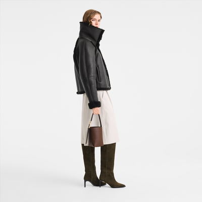 Le Smart XS Bucket bag , Mocha - Leather