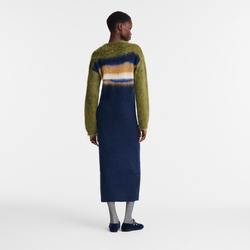 Dress , Navy - Knit