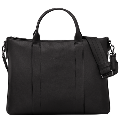 Longchamp 3D Briefcase, Black