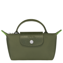 Le Pliage Green 附提把的小袋子 , 森林綠 - 再生帆布