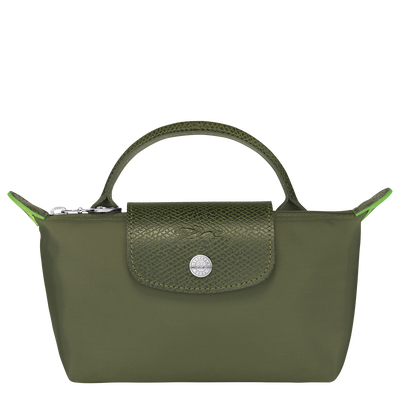 Le Pliage Green Pouch with handle, Forest