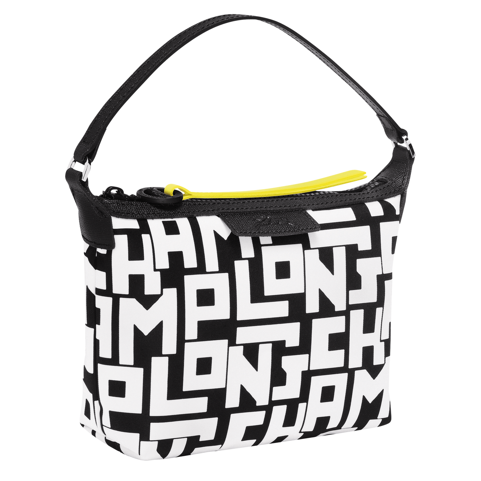Le Pliage LGP Clutch Black White Canvas 10039412067 Longchamp US