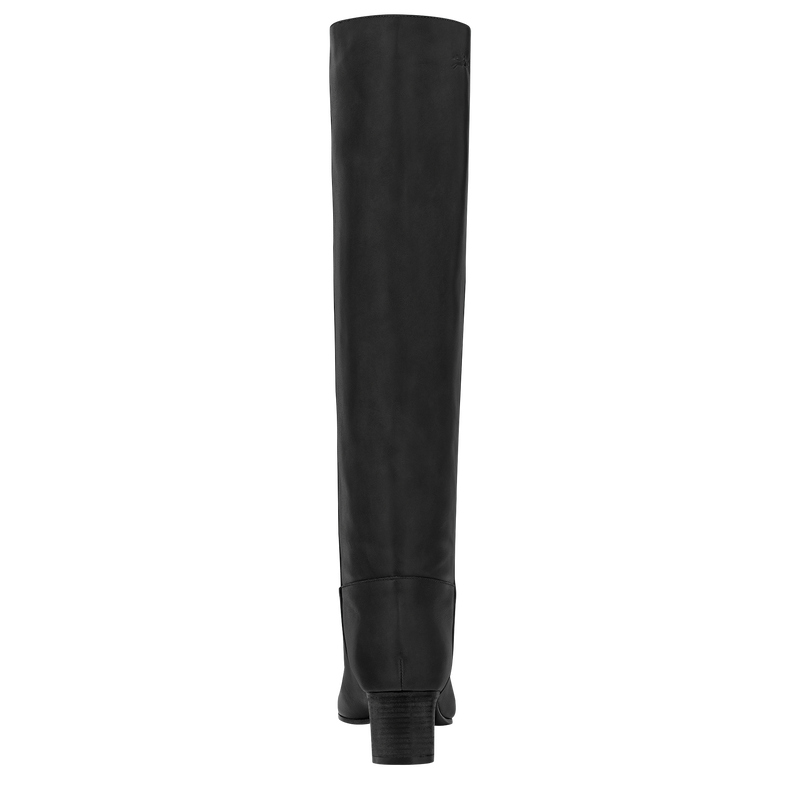 La Cavali&egrave;re Heel boots , Black - Leather  - View 3 of  4
