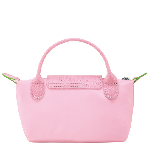 Le Pliage Green Pouch with handle , Pink - Recycled canvas - View 4 of 5
