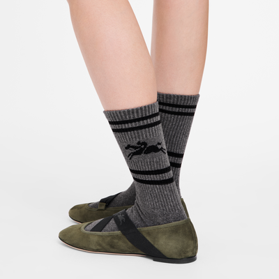 Socks , Anthracite - Knit