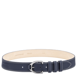 Le Pliage Xtra Ladies' belt , Navy - Leather