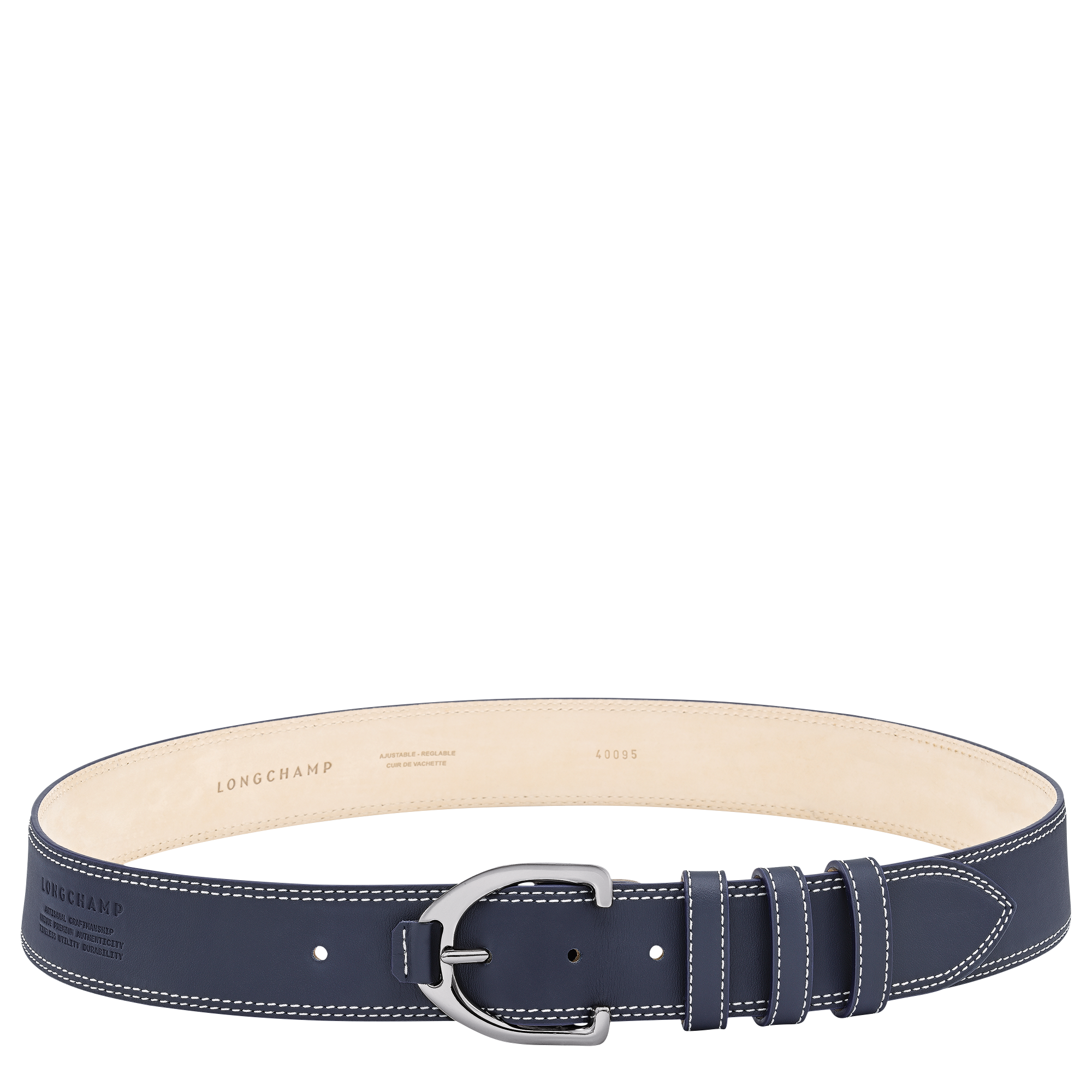 Ladies' belt, Navy - View 1 of
3 - zoom in Le Pliage Xtra Ladies' belt, Navy
