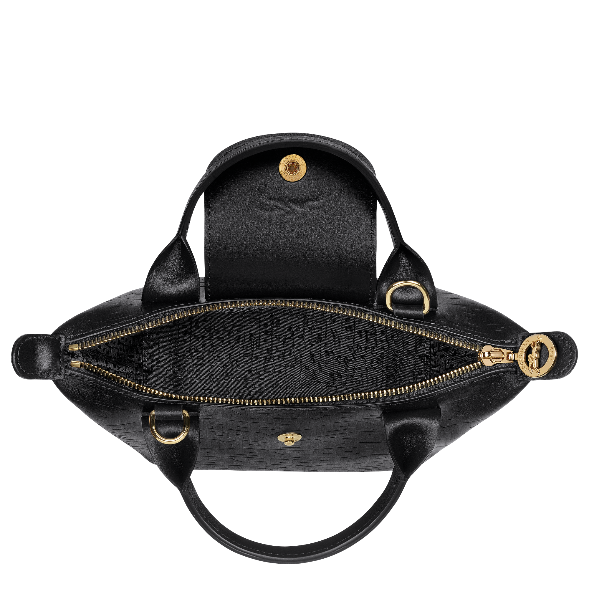 longchamp le pliage leather tote