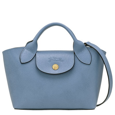 Shopper XS Épure , Leder - Schiefergrau