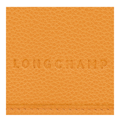 Le Foulonné Wallet on chain Apricot - Leather | Longchamp SG