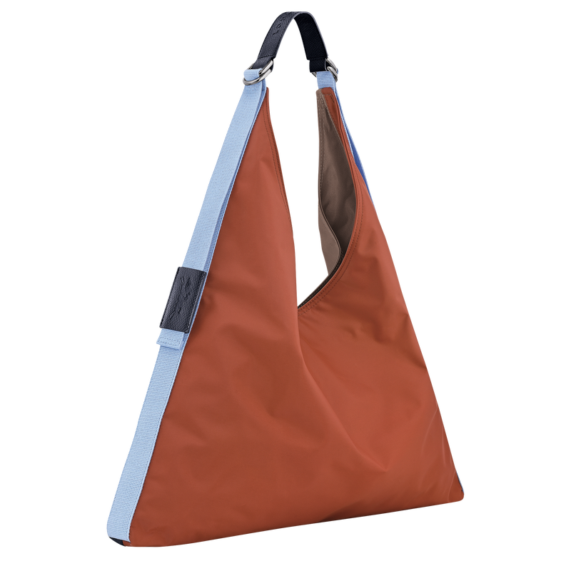 Sac port&eacute; &eacute;paule Re-Play , Toile - Ch&acirc;taigne/Terre 1  - Vue 3 de 5