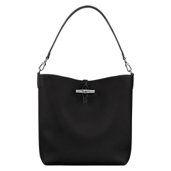 Le Roseau M Hobo bag , Black - Leather