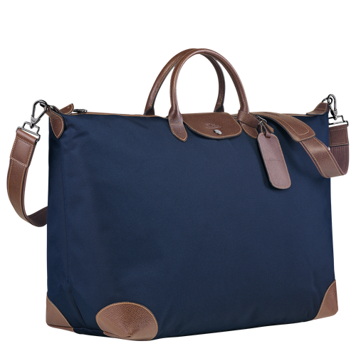 Reisetasche M Boxford , Recyceltes Canvas - Blau - Ansicht 3 von 6