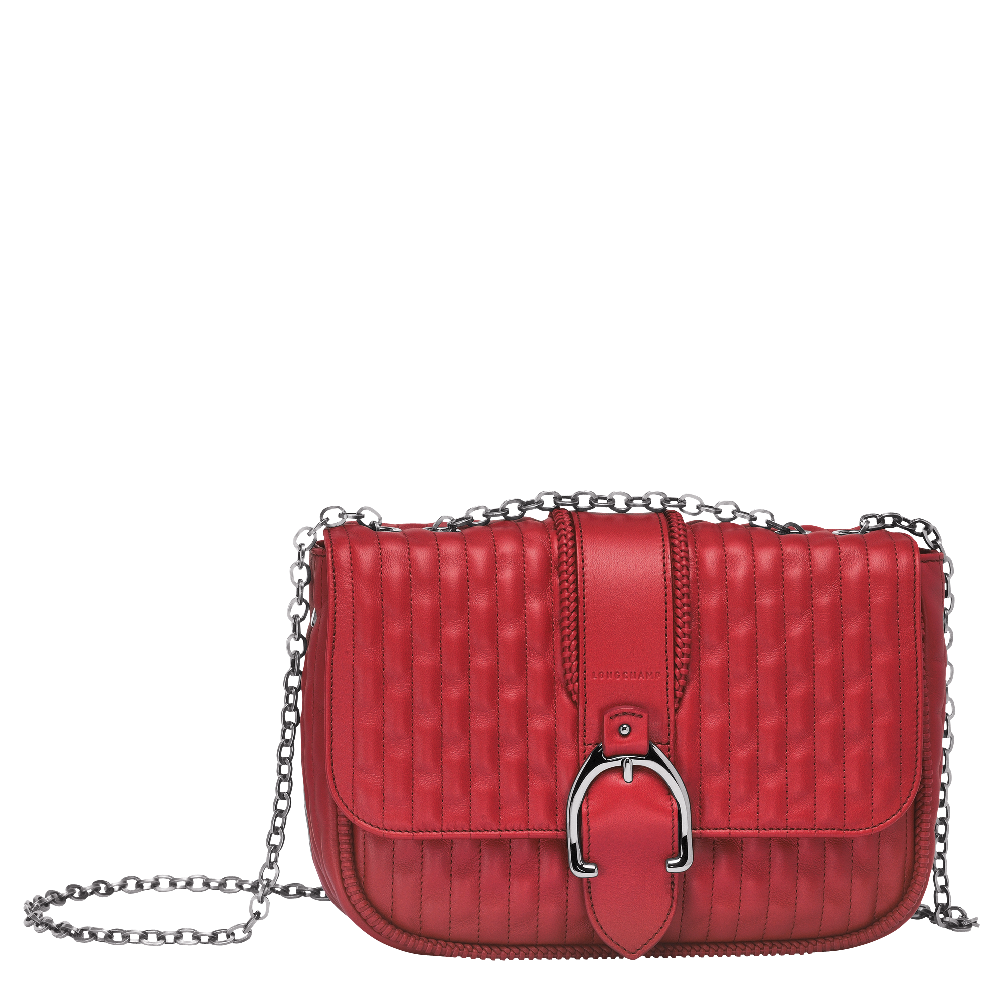 red crossbody bag