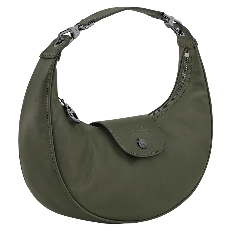 Borsa da spalla S Le Pliage Xtra , Pelle - Abete  - View 3 of  6