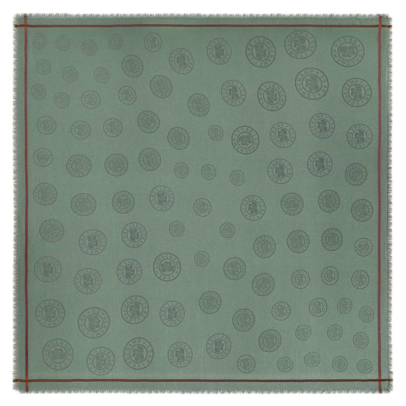 Schals La M&eacute;daille Longchamp , Gemischte Baumwolle - Tundra  - Ansicht 1 von 2