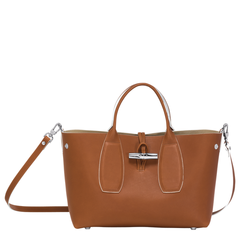 Le Roseau M Handbag , Cognac - Leather  - View 5 of 6