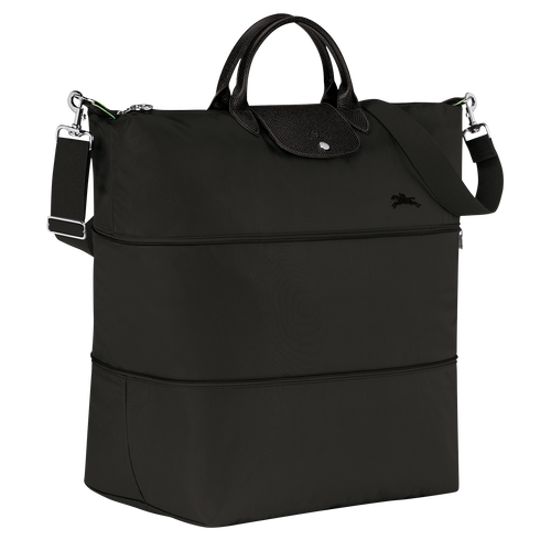 Le Pliage Green Travel bag expandable , Black - Recycled canvas - View 3 of 8