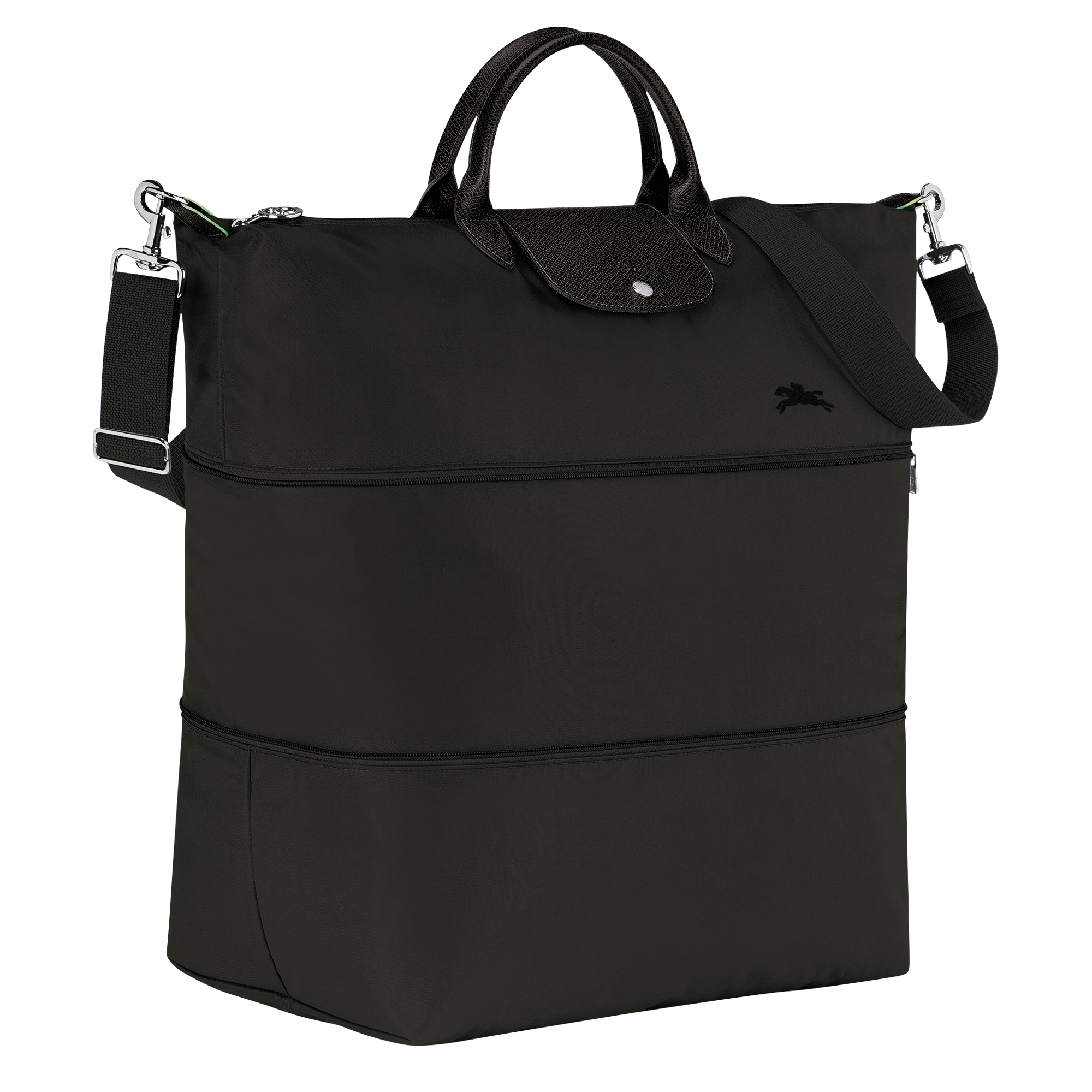 Le Pliage Green Travel bag expandable, Black