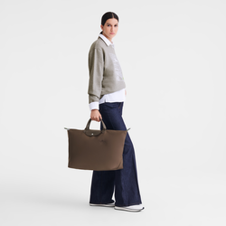Le Pliage Green L Travel bag , Terra - Recycled canvas