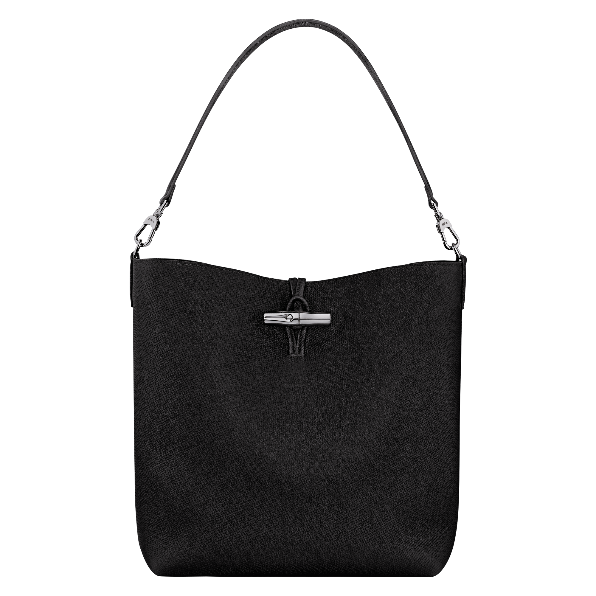 Le Roseau Hobo bag M, Black