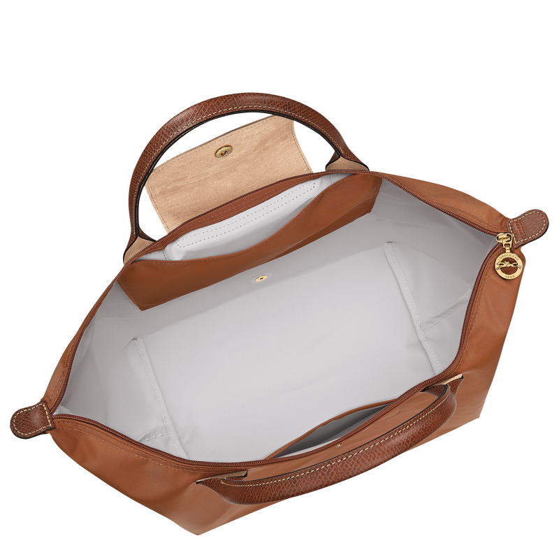 Le Pliage Original 手提包 M , 白蘭地酒色 - 再生帆布  - 查看 5 7