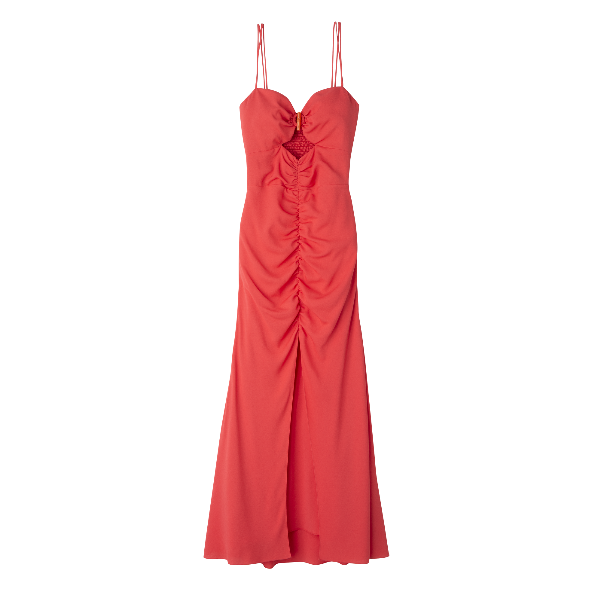 null Robe midi, Fraise