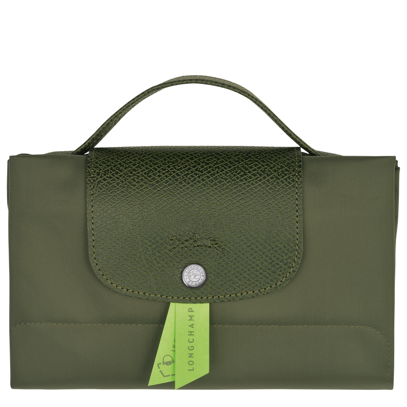 Le Pliage Green S Briefcase , Forest - Recycled canvas  - View 6 of  6