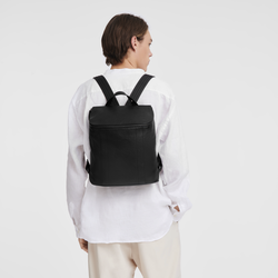 Longchamp 3D 後背包 M , 黑色 - 皮革