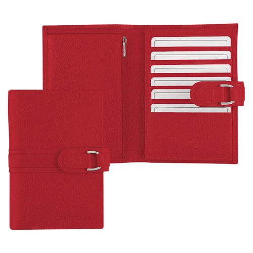 Compact wallet, 608 Vermilion Compact wallet, 608 Vermilion, hi-res