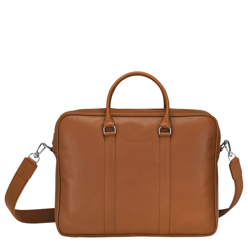 Le Foulonné M Briefcase , Caramel - Leather  - View 1 of  5