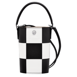 Épure XS Crossbody bag , Black/White - Leather