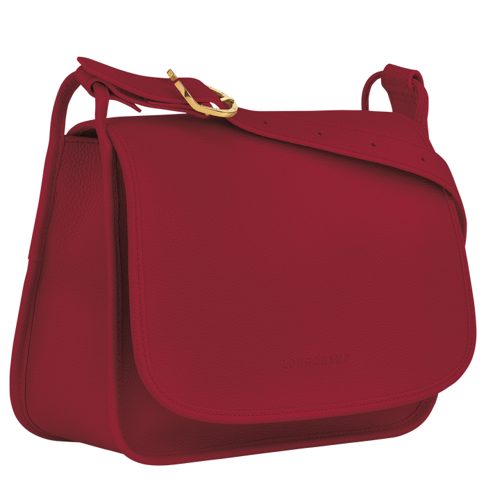 Le Foulonné Crossbody bag L, Red