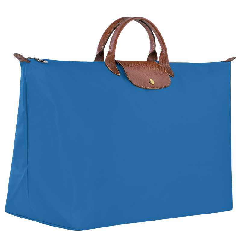 Le Pliage Original 旅行袋 M , 鈷藍色 - 再生帆布  - 查看 2 5