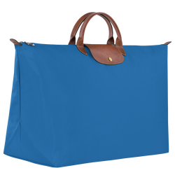 Le Pliage Original 旅行袋 M , 鈷藍色 - 再生帆布