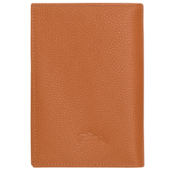 Le Foulonn&eacute; Passport cover , Amber - Leather