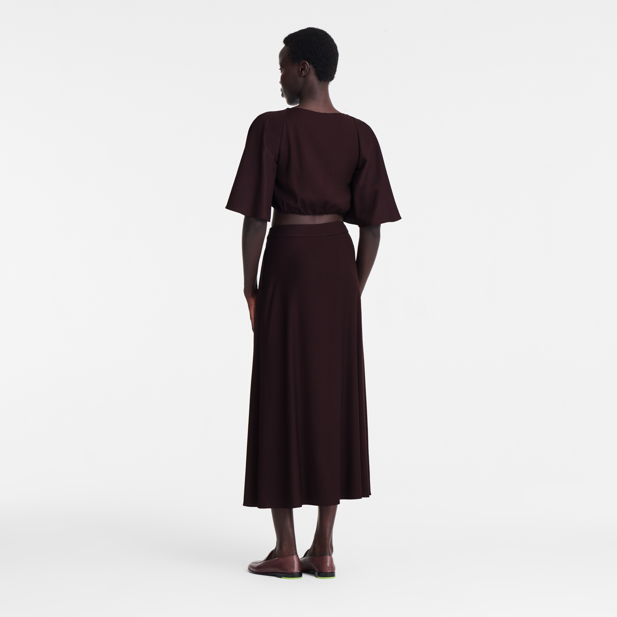 null Midi skirt, Burgundy