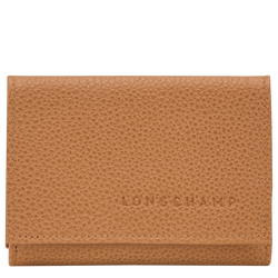 Le Foulonn&eacute; Compact wallet , Pecan - Leather