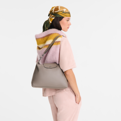 Carteira hobo M Le Pliage Xtra , Pele - Cinzento claro